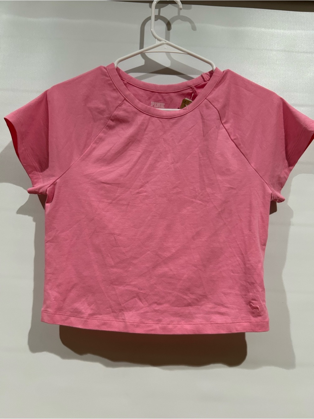 PINK Victoria's Secret Cropped Pink Tee